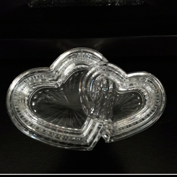 Vintage Double Heart 💕 Crystal Dish with Lid - Picture 7 of 7